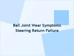 Why Steering Won't Return After a Turn